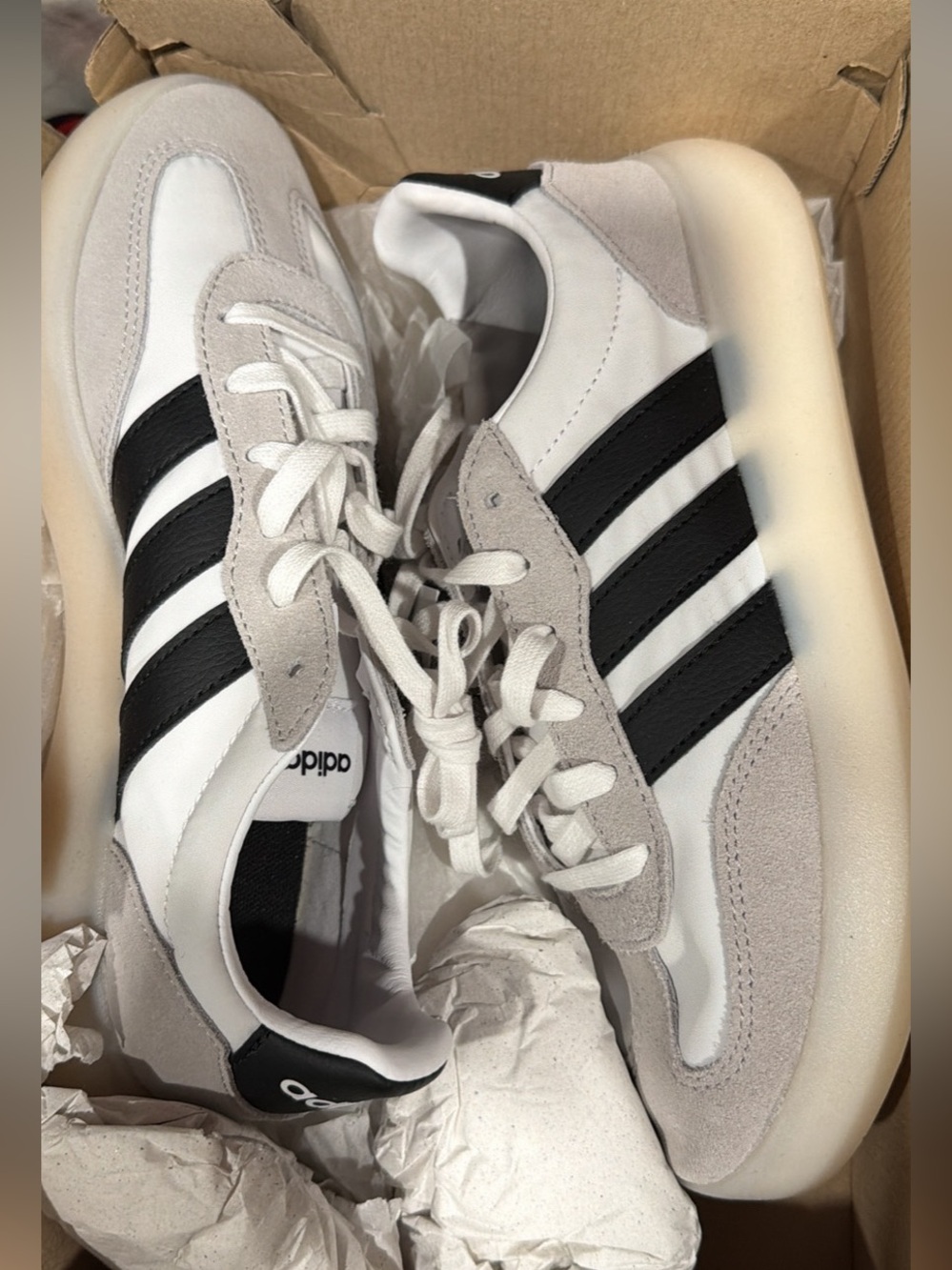adidas Women’s White & Black Retro Runner Sneakers